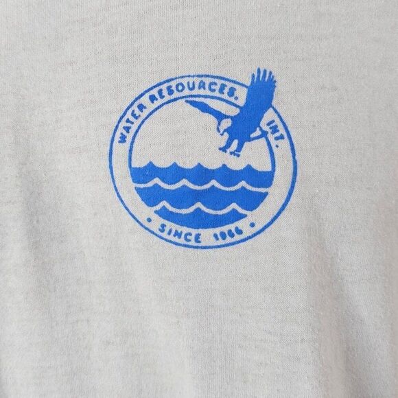 Vintage Surfing Rhino T Shirt Mens Size Medium Light Blue El Paso Texas - Picture 3 of 7